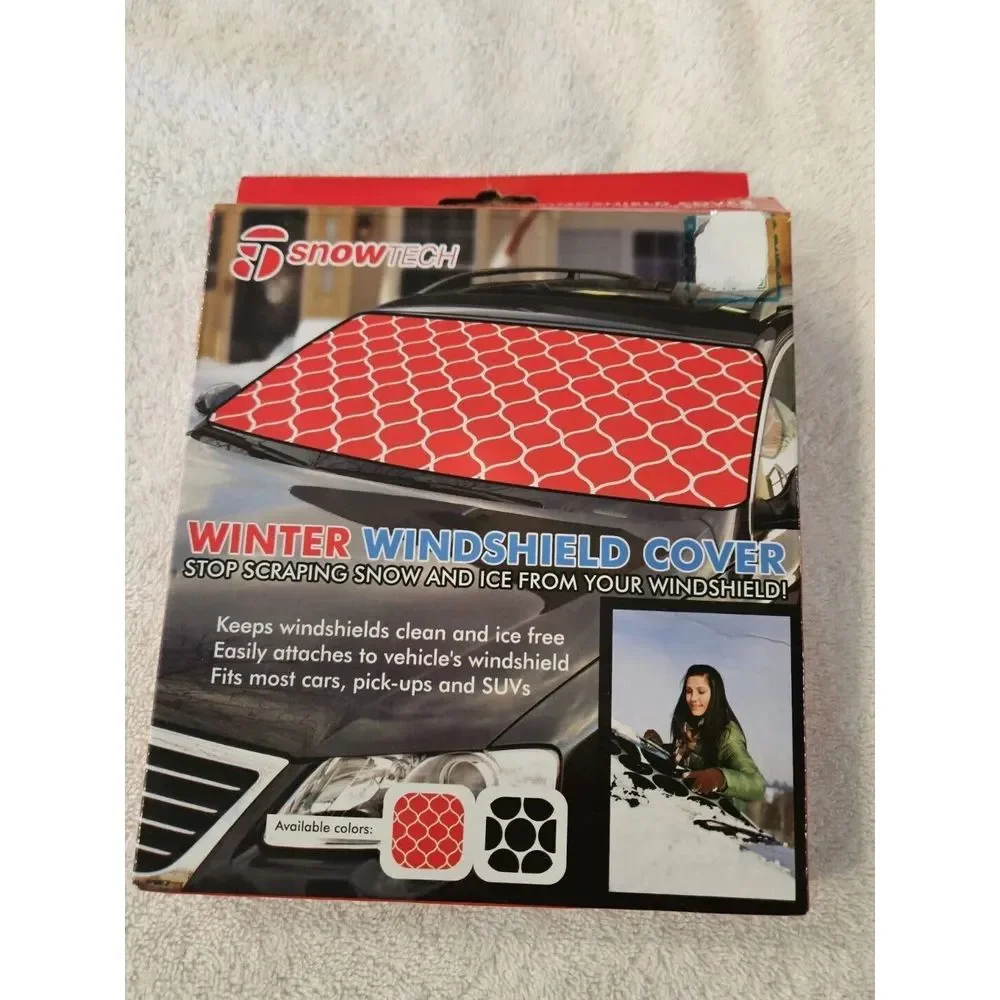 snowTECH Winter Windshield Cover, NIB, Black Dots, Stop Scraping‎ Snow & Ice New